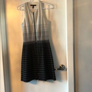 BCBG white and black dress
